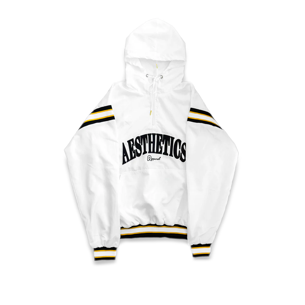 White Windbreaker